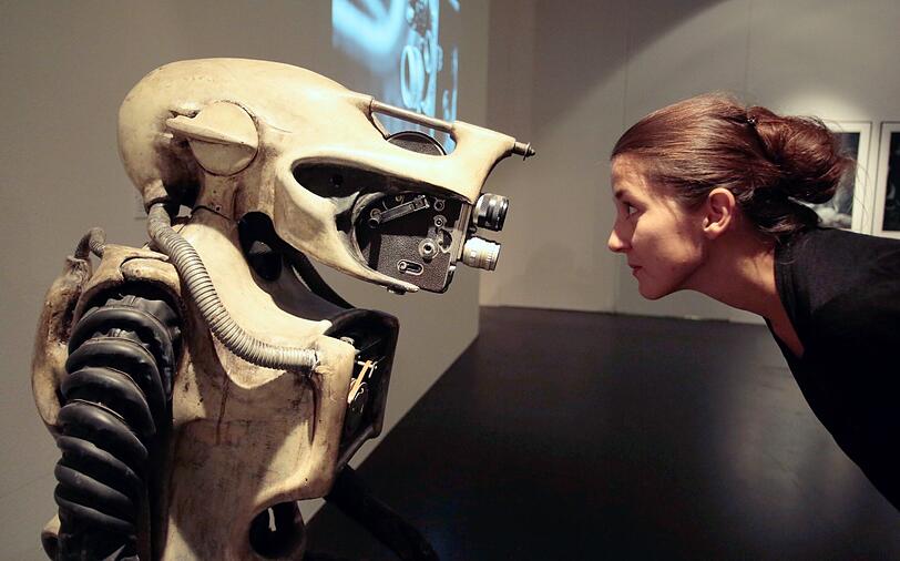 Bei der "Ars Electronica" im vergangenen Jahr in Linz stellte H.R. Giger noch einmal seine Werke aus.