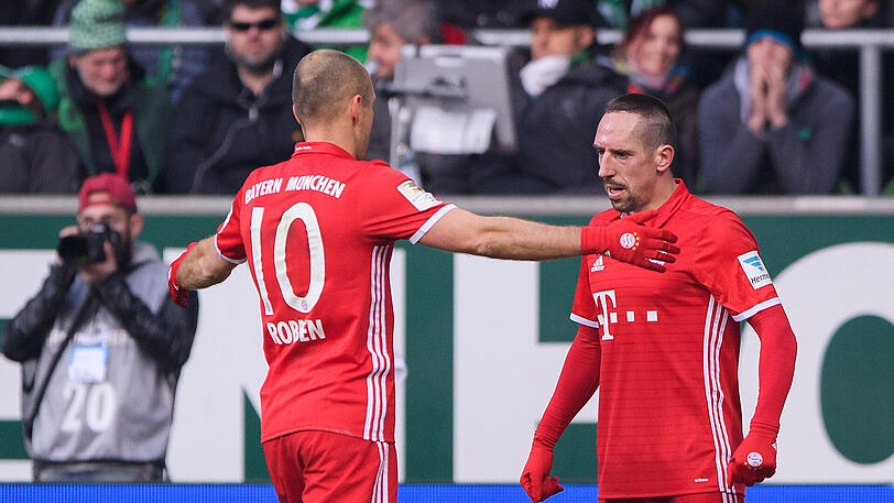 "Robbery" vereint - und wieder getrennt: In Bremen bereitete Franck Ribéry (rechts) das 1:0 von Arjen Robben vor.
