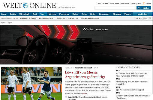 Fehlstart nach EM-Frust, Pleiten, Pech und Pannen: so kommentiert die Presse die 1:3-Testspielniederlage der deutschen Nationalmannschaft gegen Argentinien.