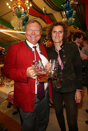 Prof. Dr. Stephan Heller und Innegrit Volkhardt (Hotel Bayerischer Hof)