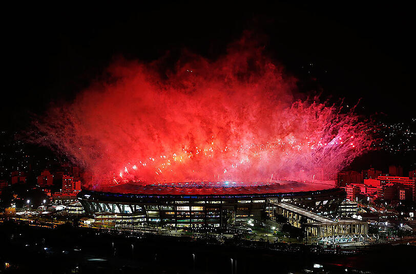 Beeindruckende Eröffnungsfeier der Olympischen Spiele in Rio. Die Bilder aus dem Maracana-Stadion.