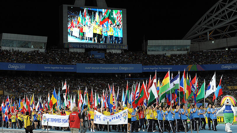 Eröffnungsfeier der Leichtathletik-WM 2011 in Daegu.