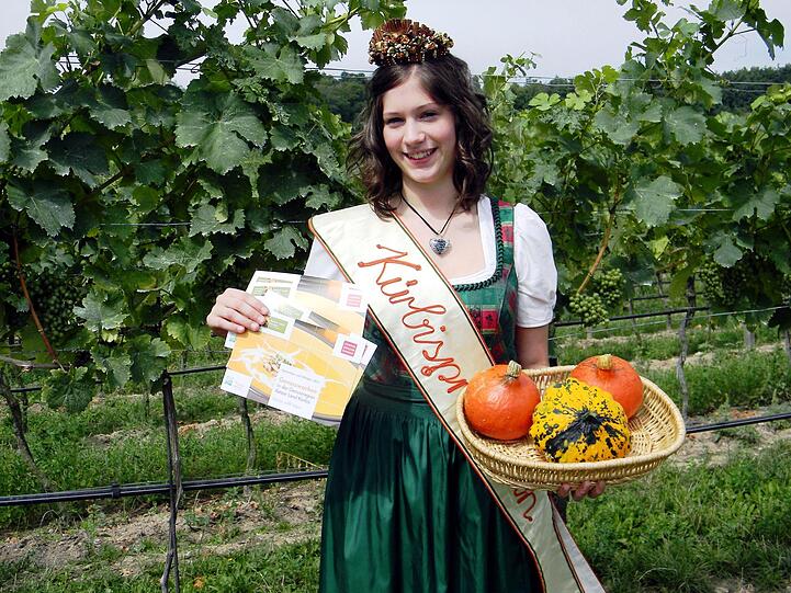 Beim Kürbisfest im Retzer Land gibt es natürlich auch eine Kürbisprinzessin.