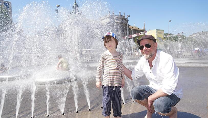 Jörg (49) und sein Sohn Nikolas (4).