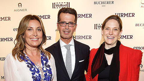 Christiane Hirmer, HIRMER-Geschäftsführer und Gastgeber Frank Troch und Dr. Annette Hirmer bei der Ladies Night.