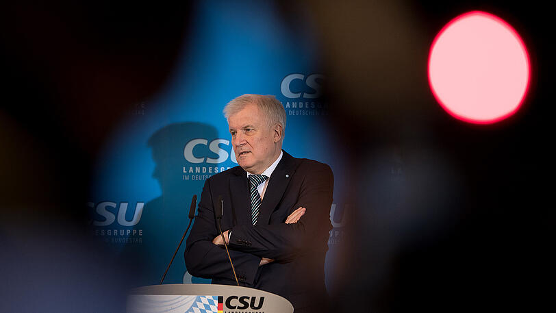 CSU-Parteichef Horst Seehofer bei der Klausurtagung in Kloster Seeon.