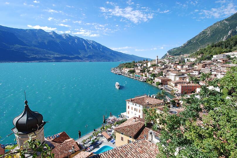 Die pure Idylle: Limone sul Garda am Gardasee. Aber auch hier könnte doch zumindest im Krimi ein Mord geschehen.
