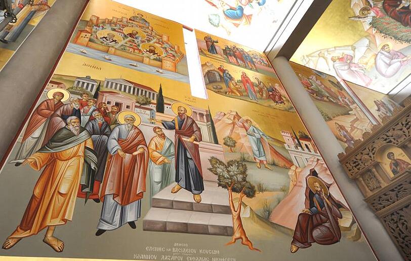 Alte Heilige: Kunstvoll gemalt stehen sie für die Einigkeit der gespaltenen Kirche.