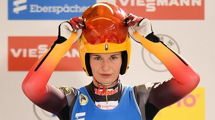 Julia Taubitz gewann auf der Kunsteisbahn am Königssee.
