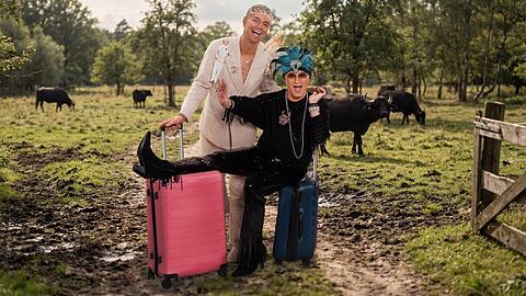 Marcell Damaschke und Julian F. M. Stoeckel sind dieses Jahr ein Nachr&uuml;cker-Paar im "Sommerhaus der Stars".