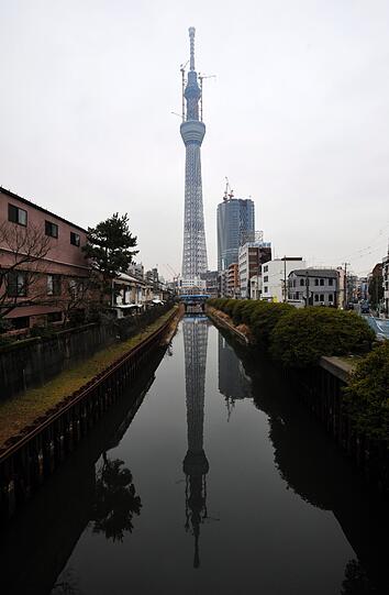 Platz 2: Tokyo Sky Tree ist der 634 Meter hohe Fernseh- und Rundfunksendeturm in der japanischen Hauptstadt Tokio. Die Eröffnung ist für Mai 2012 vorgesehen.