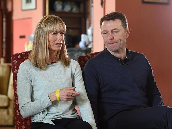 Die Eltern des verschwundenen britischen Mädchens Madeleine "Maddie" McCann.