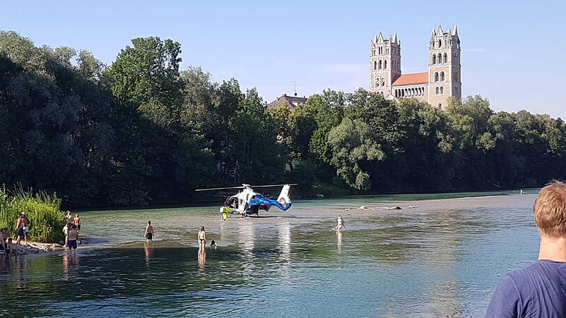 Die Bilder vom Rettungseinsatz an der Isar.