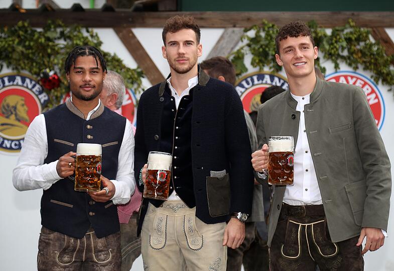 Serge Gnabry, Leon Goretzka und Benjamin Pavard.