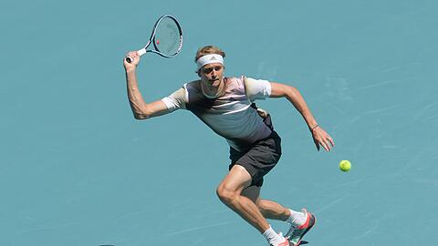 Alexander Zverev in Aktion.