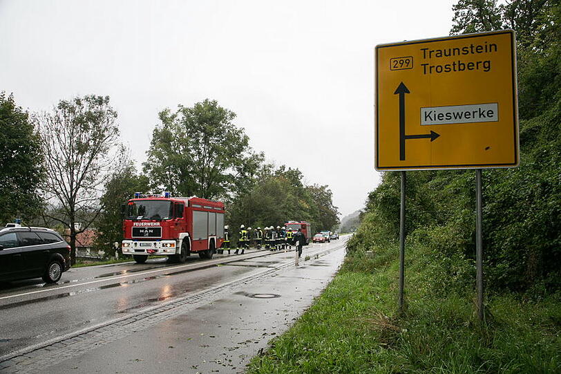 Schwerer Unfall im Landkreis Traunstein.