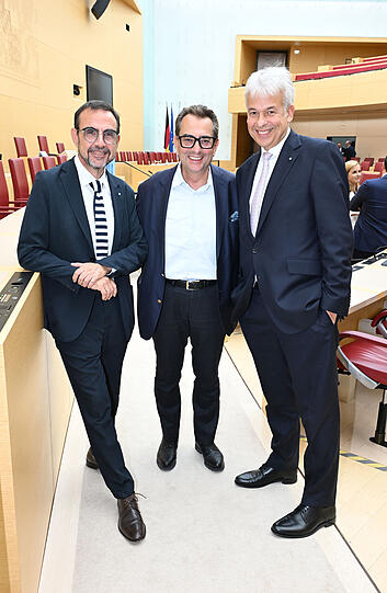 Klaus Holetschek, Stavros Kostantinidis und Gregor Biebl
