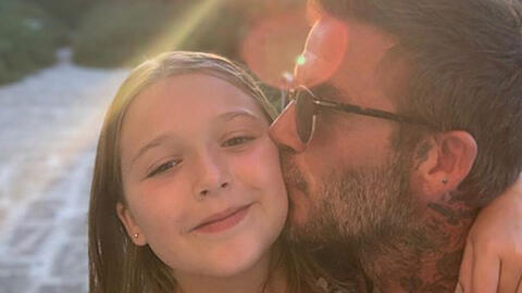 David Beckham mit seiner Tochter