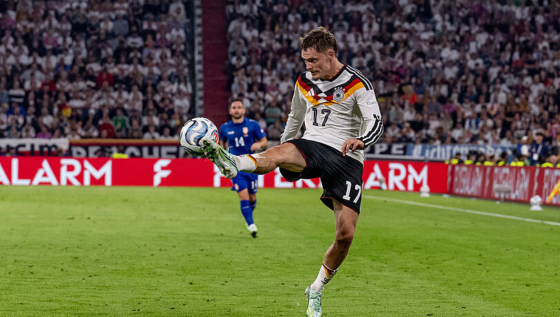 Traf zum 2:0 für die Nationalmannschaft: Florian Wirtz. Traf zum 2:0 für die Nationalmannschaft: Florian Wirtz.