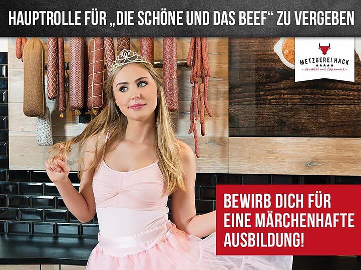 Die Metzgerei Hack sucht Verstärkung.