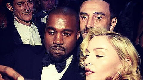 Kanye West und Madonna posierten bei einer Veranstaltung in New York für ein Selfie