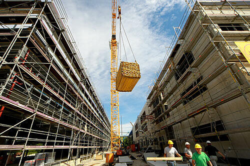 Immer noch eine Großbaustelle: Das Technische Betriebszentrum
