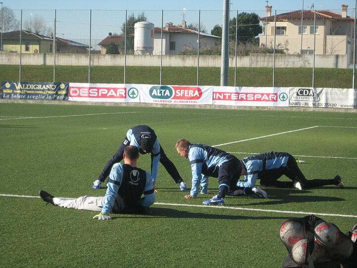 Die Löwen im Trainingslager in Brescia.