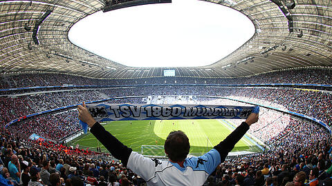 Rekord-Kulisse im Rückspiel der vergangenen Saison: Der TSV 1860 siegte am 33. Spieltag der abgelaufenen Saison vor 68.500 Fans gegen den 1. FC Nürnberg mit 2:1.