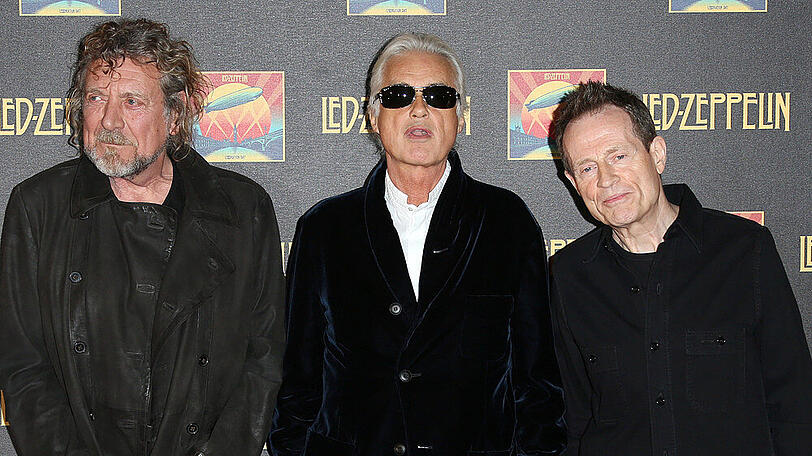 Robert Plant, Jimmy Page und John Paul Jones von Led Zeppelin