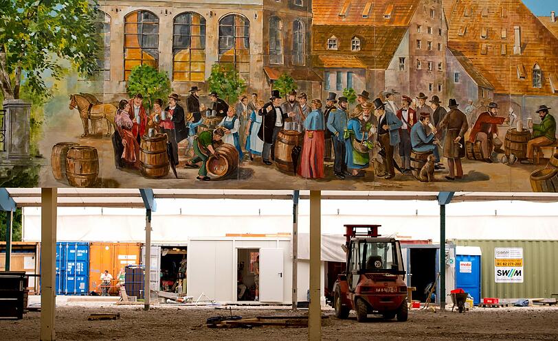 Nichtmal mehr einen Monat warten, dann ist es wieder soweit: Neue Bilder vom Wiesn-Aufbau.