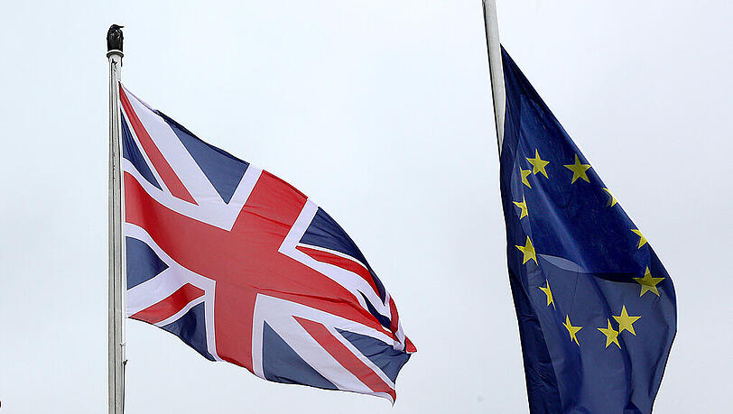 Großbritannien und die Europäische Union: die Scheidung läuft. Großbritannien und die Europäische Union: die Scheidung läuft.