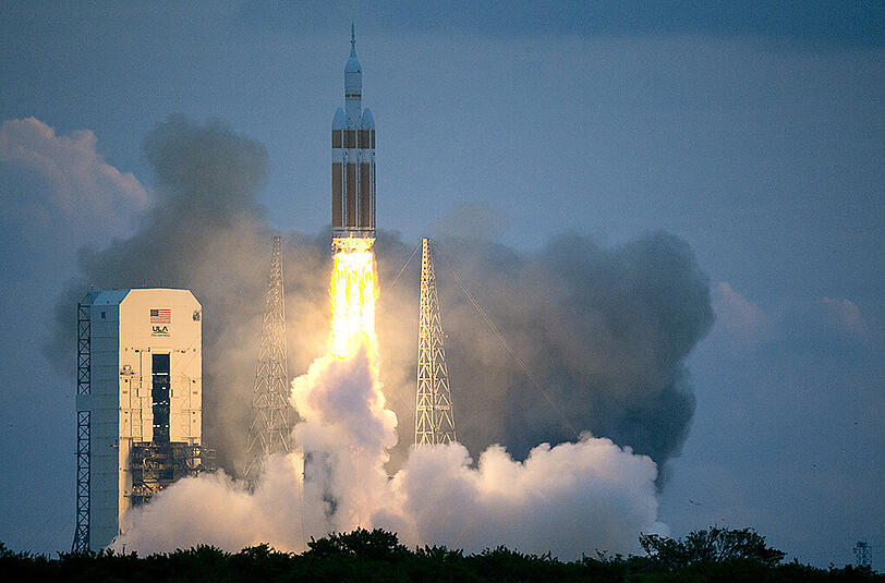 Heute um 07:05 (Ortszeit) startete die US-Raumkapsel "Orion" zu einem ersten Testflug ins All.