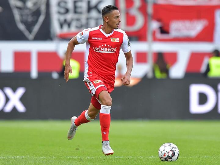 Kenny Prince Redondo im Einsatz für den 1. FC Union Berlin. Foto: Uwe Anspach/Archiv
