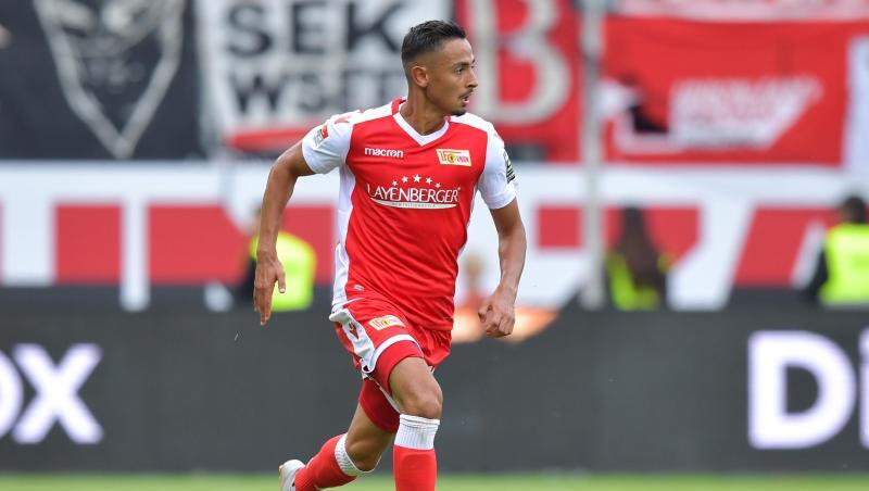 Kenny Prince Redondo im Einsatz für den 1. FC Union Berlin. Foto: Uwe Anspach/Archiv