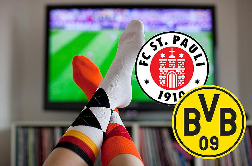 Das Pokalspiel zwischen dem FC St. Pauli und Borussia Dortmund live sehen - hier gibt's eine Übersicht!