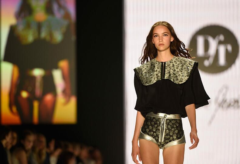 Modepräsentation des Labels "Designer for Tomorrow" by Fashion ID während der Mercedes-Benz Fashion Week.
