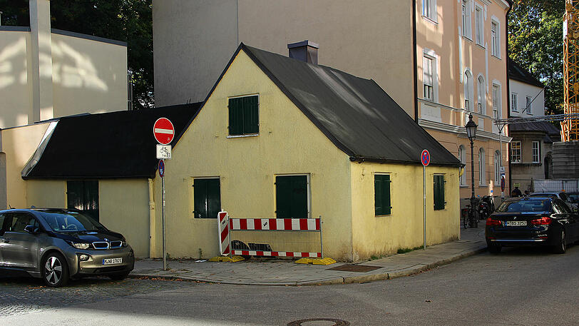Das unter Denkmalschutz stehende Häuschen an der Werneckstraße 10
