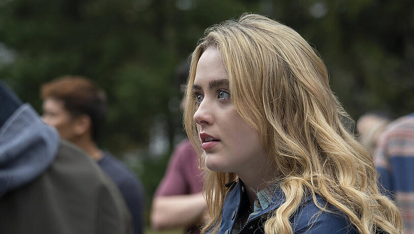 Kathryn Newton alias Allie Pressman in "The Society". Kathryn Newton alias Allie Pressman in "The Society".