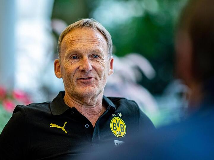 Geht fest vom Sancho-Verbleib in Dortmund aus: BVB-Boss Hans-Joachim Watzke:.