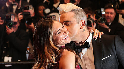 Ayda Field und Robbie Williams während eines gemeinsamen Auftritts in Cannes
