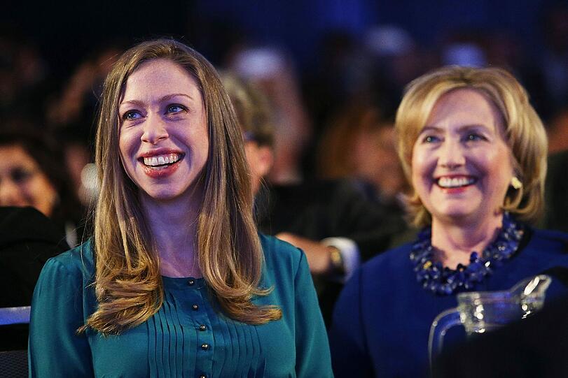 Chelsea Clinton mit ihrer Mutter Hillary.