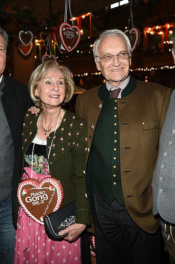 Radio Gong Wiesn: Edmund Stoiber mit Frau Karin Stoiber