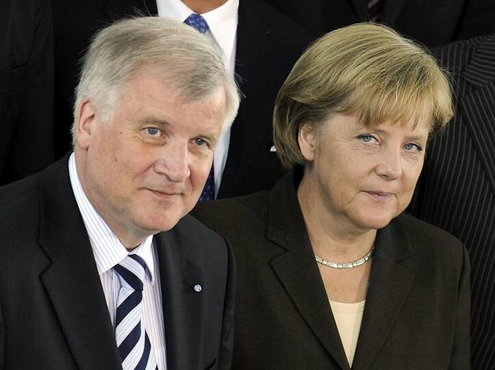Bundeskanzlerin Angela Merkel und Ministerpräsident Horst Seehofer