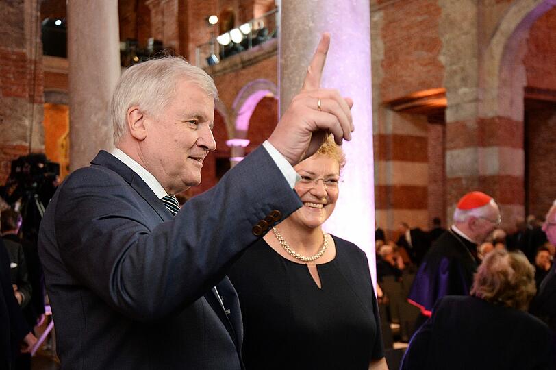 Horst Seehofer mit der Strauß-Tochter Monika Hohlmeier