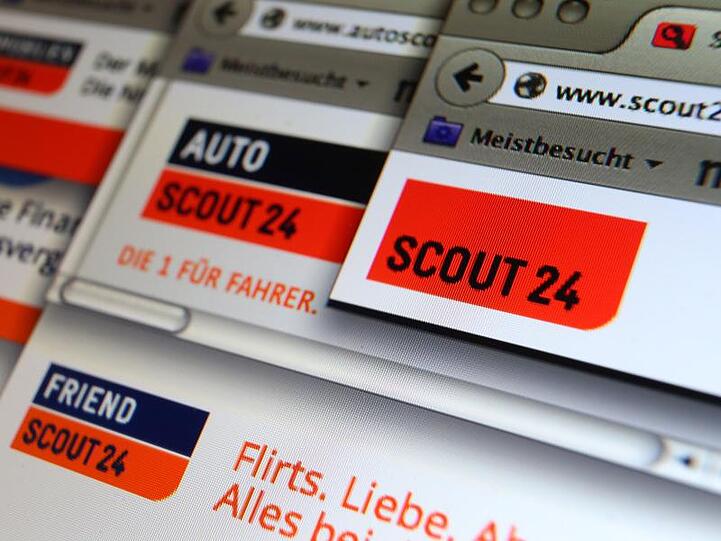 Verschiedene Internetseiten von Scout24 sind zu sehen. Foto: Karl-Josef Hildenbrand/Archivbild