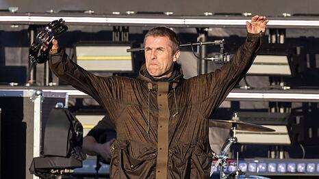 Liam Gallagher auf der B&uuml;hne der Oasis-Reunion-Tour "Live '25" im Sommer 2025.
