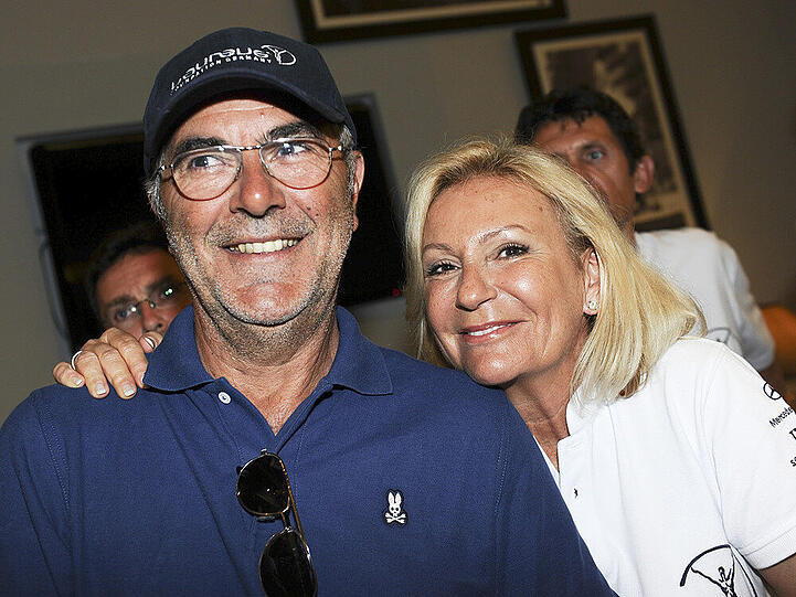 "Laureus"-Botschafterin Sabine Christiansen und ihr Mann Norbert Medus