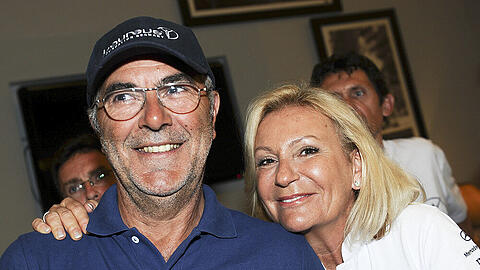 "Laureus"-Botschafterin Sabine Christiansen und ihr Mann Norbert Medus