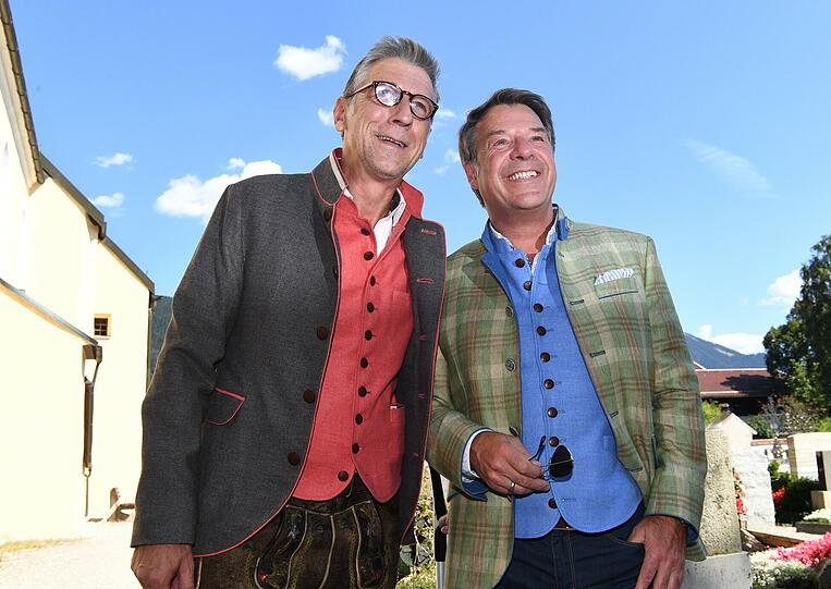 Sänger Patrick Lindner (r.) und sein Lebensgefährte Peter Schäfer.