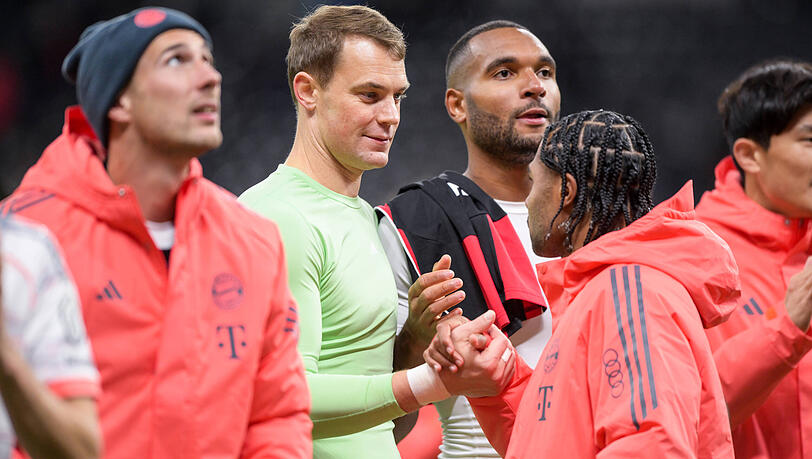 Ihre Verträge laufen aus: Leon Goretzka (v.l.), Manuel Neuer und Serge Gnabry.